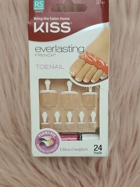 Brand New KISS EVERLASTING FRENCH TOENAILS-RS